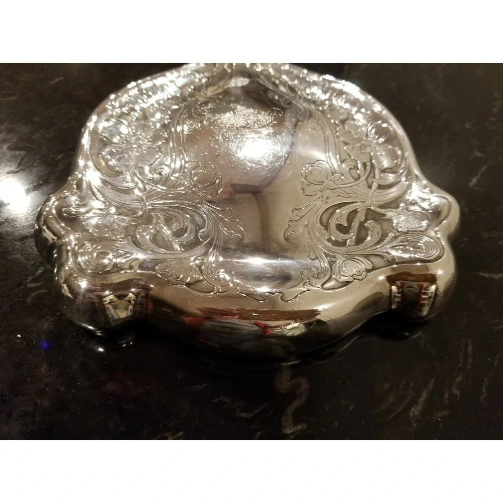 Antiwue Silver Plated Hand Mirror 10